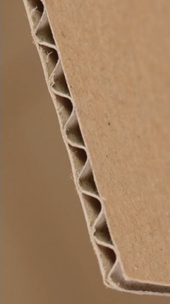 Three-layer cardboard